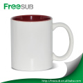 Freesub intérieure couleur sublimation 11oz tasses à café blanc